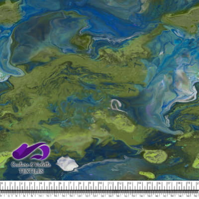 Emulsion resin - Bleu et vert