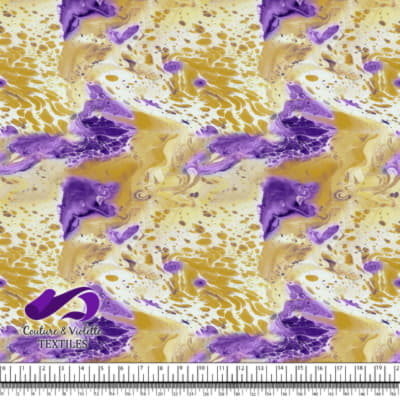 Emulsion resin - violet et doré