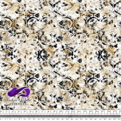 Tye-Dye - Noir et poussière or