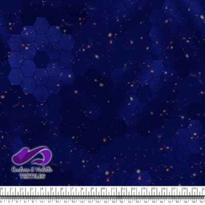 Honeycomb Webb - Structure cosmique - Azure blue