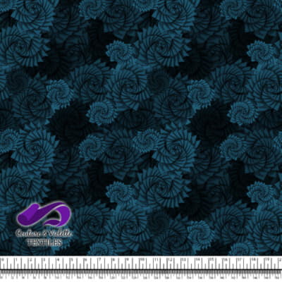 Nature Geometry - Plantes sur fond midnight