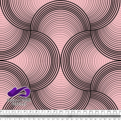 Géométrie Naturelle - Coquillage sur fond de straberry