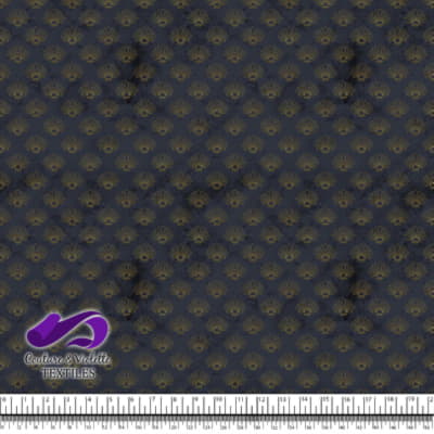 Geo art déco - Coquilles dorées - After midnight blue