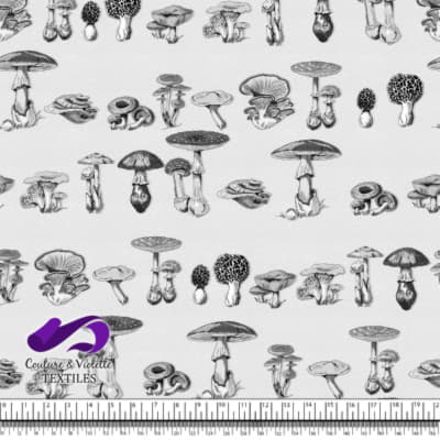 Vintage mushroom - Gravures - Blanc