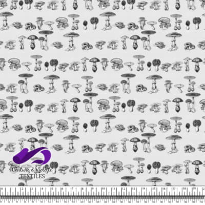 Vintage mushroom - Gravures - Blanc