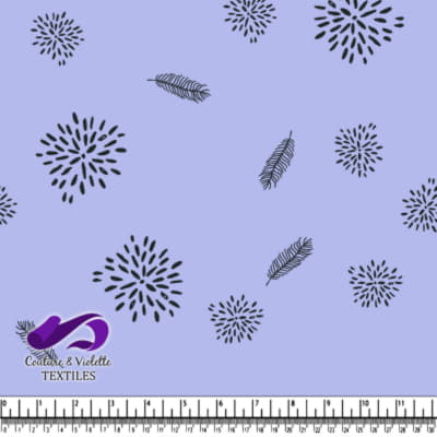 Minimaliste sérénité - feuille dusty lilas