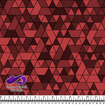 Triangles sport - noir et rouge