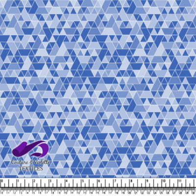 Triangles sport - blanc et bleu