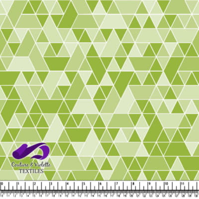 Triangles sport - blanc et vert