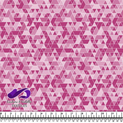 Triangles sport - blanc et rose