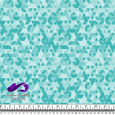 Triangles sport - blanc et sarcelle