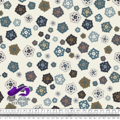 Paisley moderne - Fleurs - Cannoli cream