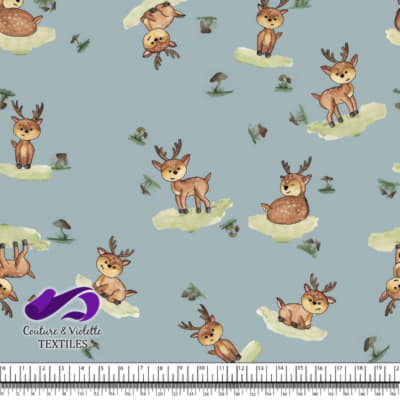 Petits animaux - Cerfs - Blue cloud