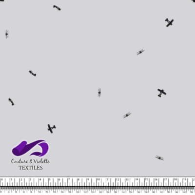 Petit aviateur - avions - nuage lilas