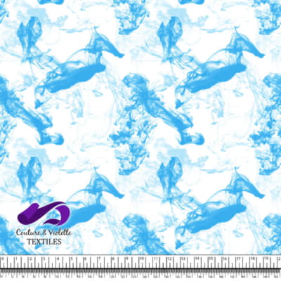 Vapeur - Cyan sur fond blanc