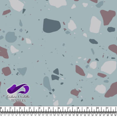 Terrazzo - Chunks Neutral - Blue cloud