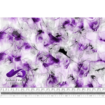 Encre - Violet avec accents noirs