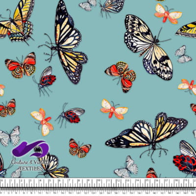 Papillons - Dusty aqua