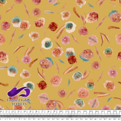 Monstera - Roses - Military gold