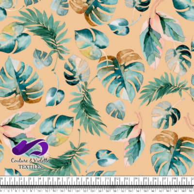 Monstera - Leaf - Apricot