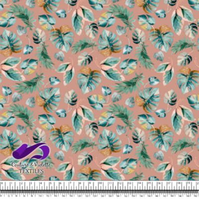 Monstera - Leaf - Dusty rose