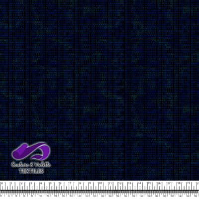 Techno - Binaire - Bleu sur fond noir